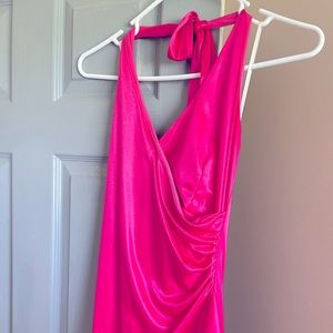 Hot pink formal dress size small